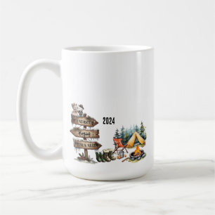 Caneca De Café Primeiro Casal de Natal acampado no Newlyweds