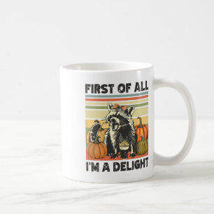Caneca De Café Primeiro de tudo, eu sou um delicioso Vintage 90 F