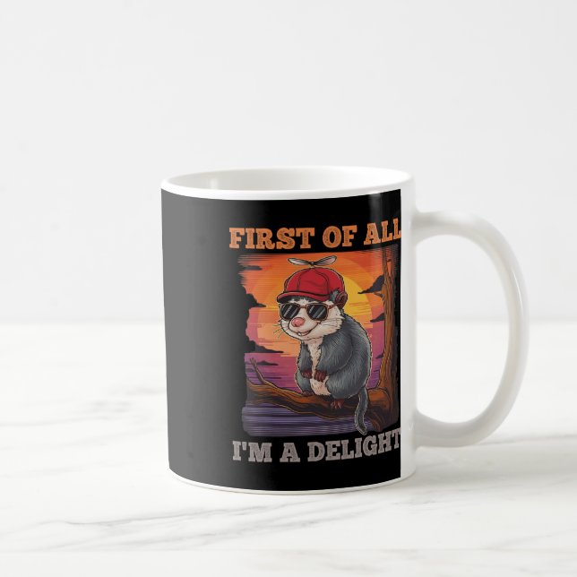 Caneca De Café Primeiro De Tudo I39m A Delight Retro Sunset Possu (Direita)
