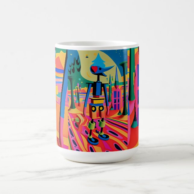 Caneca De Café Primeiro Dia da Escola de Surrealismo - Ken Gage A (Centro)