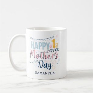 Caneca De Café Primeiro Dia das Mães de Sempre 1ª Vez Mãe