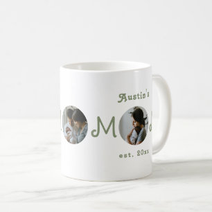 Caneca De Café Primeiro Dia das Mães Foto da Mãe Estabelecida