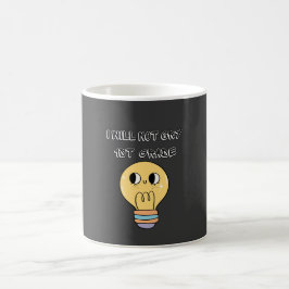 Caneca De Café primeiro dia de aula, eu não vou chorar 1ª série