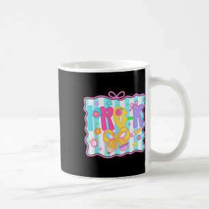 Caneca De Café Primeiro Dia De Aula Professor Pré-k Coquette Prep