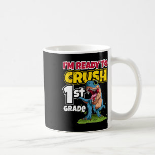 Caneca De Café Primeiro dia de escola estou pronto para esmagar a