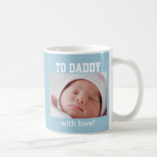 Caneca De Café Primeiro Dia de os pais - Foto Personalizada/Ano