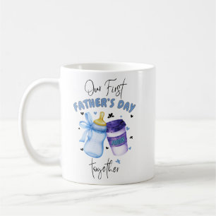 Caneca De Café Primeiro Dia de os pais Junto com o equipamento de