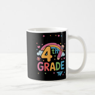 Caneca De Café Primeiro Dia do 4º Ano de Volta à Professora