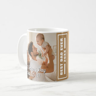 Caneca De Café Primeiro Dia dos Pais Acertou em Cheio Lembrança P