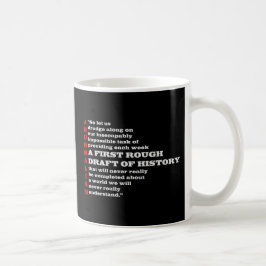 Caneca De Café Primeiro esboço áspero da História