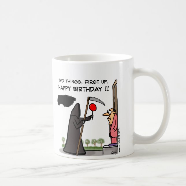 Caneca De Café Primeiro fora do feliz aniversario!! (Direita)