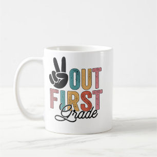 Caneca De Café Primeiro Grau De Paz No Último Dia Da Escola 2022 