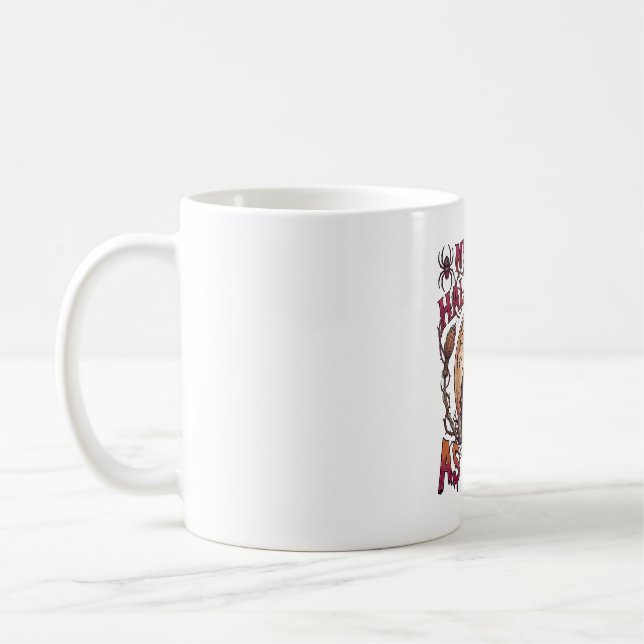 Caneca De Café Primeiro Halloween Como Mãe Bruxa Esqueleto Lua_1 (Esquerda)