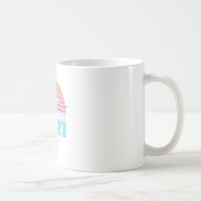Caneca De Café Primeiro imediato retrô de barco (Direita)