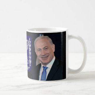 Caneca De Café Primeiro ministro Netanyahu & emblema de Israel