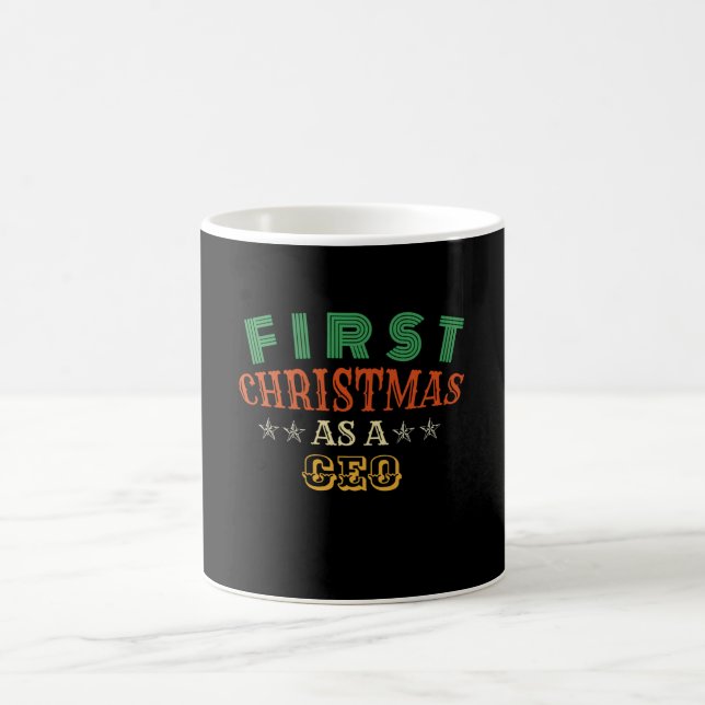 Caneca De Café Primeiro Natal como CEO (Centro)