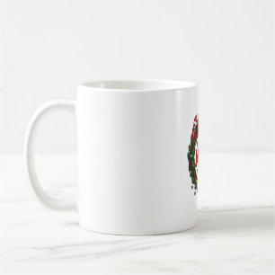 Caneca De Café Primeiro Natal Como Mãe Coroa de Pinheiro Árvore