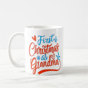 Caneca De Café Primeiro Natal Como Vovó