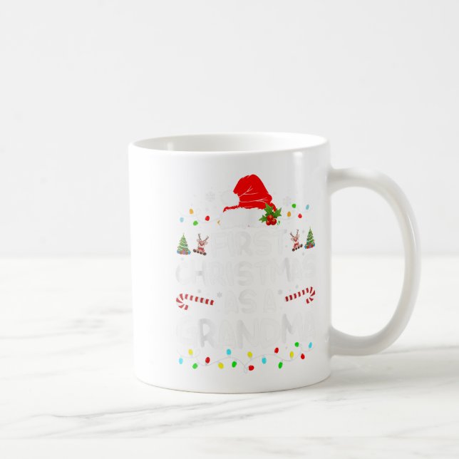 Caneca De Café Primeiro Natal Como Vovó Correspondendo Ao Natal N (Direita)
