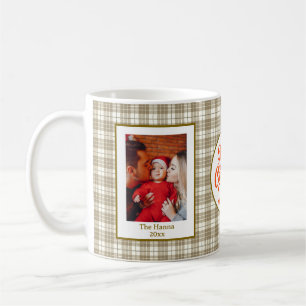Caneca De Café Primeiro Natal do Bebê Enfeite Personalizado com N