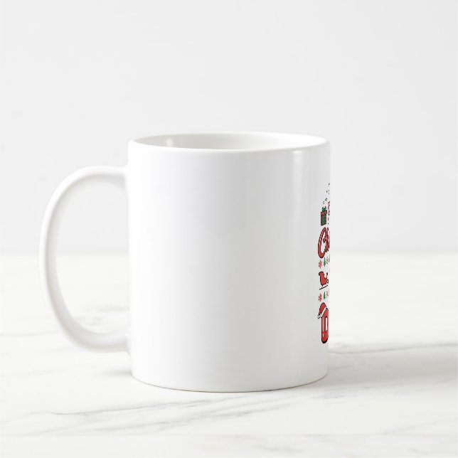 Caneca De Café Primeiro Natal do Papai Feriado (Esquerda)