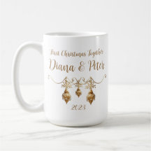Primeiro Natal juntos - ornamento personalizável