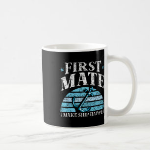 Caneca De Café Primeiro Oficial Eu Faço o Navio Acontecer Barco I