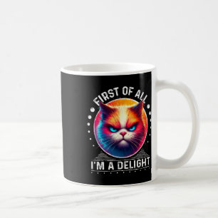 Caneca De Café Primeiro, Sou Um Gato Engraçado Gato Irritado 1