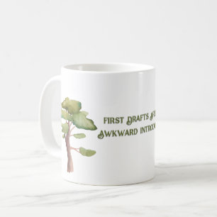 Caneca De Café Primeiros Rascunhos De Café Para Escritores