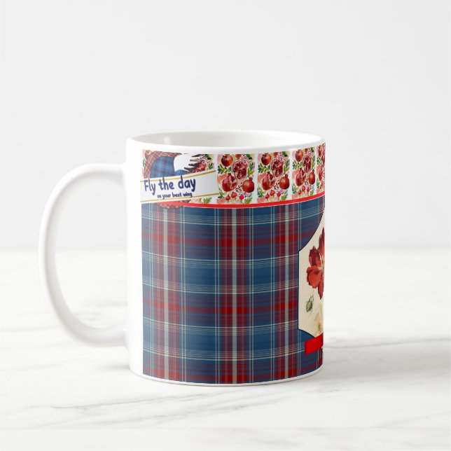Caneca De Café Primo de coleção Tartan (Esquerda)