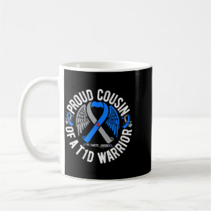 Caneca De Café Primo de um Guerreiro T1d Conscientização da Diabe