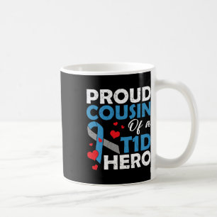 Caneca De Café Primo Orgulhoso De Diabetes Tipo 1, Guerreiro Heró