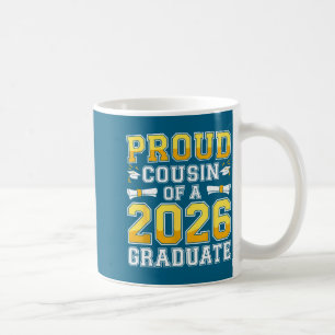Caneca De Café Primo Orgulhoso Turma de Graduados 2026 Arte Gráfi