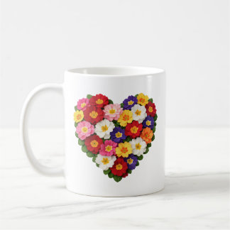 Caneca De Café Primrose Floral Heart February Birth Flower
