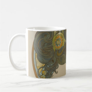 Caneca De Café Primrose por Alphonse Mucha (1899)