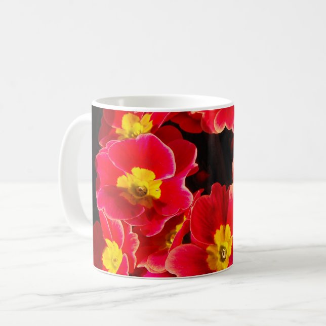 Caneca De Café Primula em primavera (Frente Esquerda)