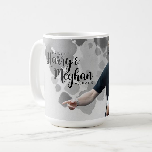 Caneca De Café Prince Harry & Meghan Markle (Frente Esquerda)