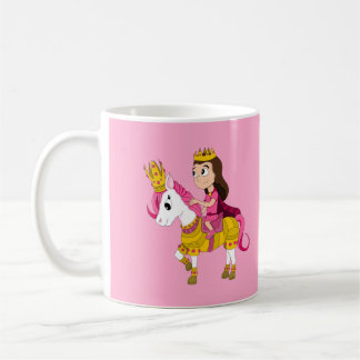 Caneca De Café Princesa bonita de desenhos animados