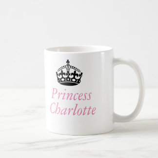 Caneca De Café Princesa Charlotte e coroa britânica