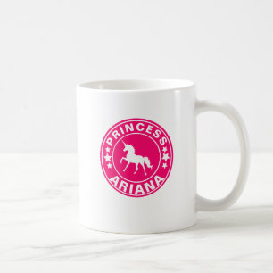 Caneca De Café Princesa conhecida feita sob encomenda Cor-de-rosa