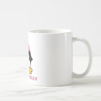 Caneca De Café Princesa cor-de-rosa Pinguim