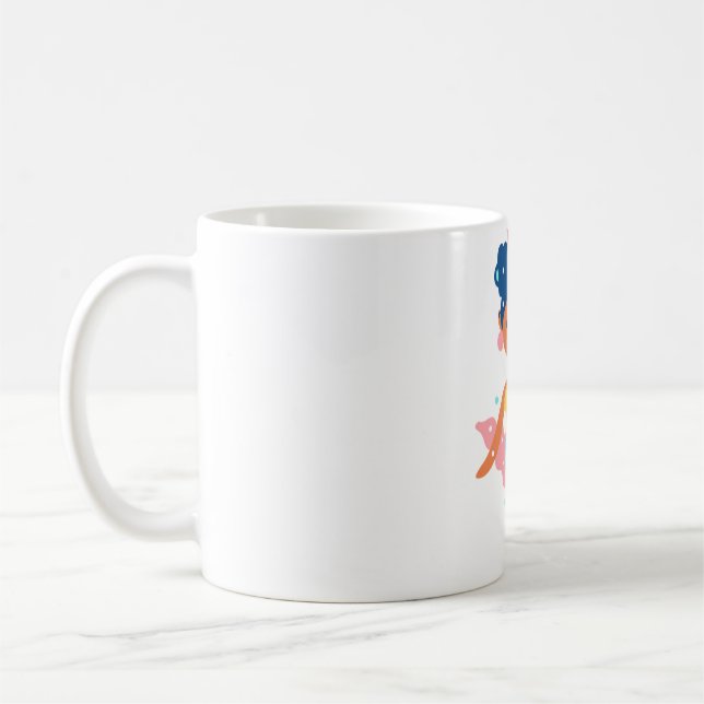 Caneca De Café Princesa da sereia sorridente (Esquerda)
