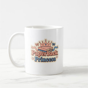 Caneca De Café Princesa de Bolso - leitora de livros