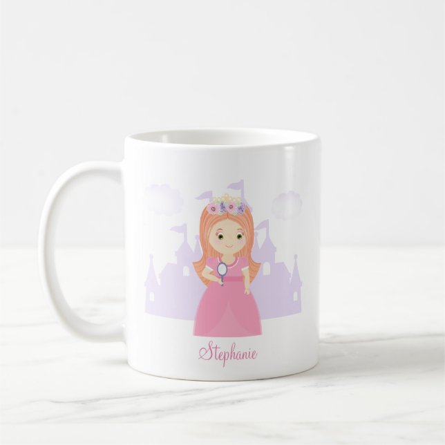 Caneca De Café Princesa e Seu Espelho Mágico (Esquerda)