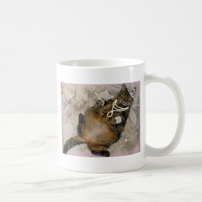 CANECA DE CAFÉ PRINCESA ESTRAGADA CAT LAYING PARA TRÁS (Direita)