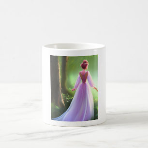 Caneca De Café Princesa Florestal Etérea Estética Caprichosa
