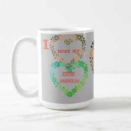 Caneca De Café Princesa Heart Mug 15oz.