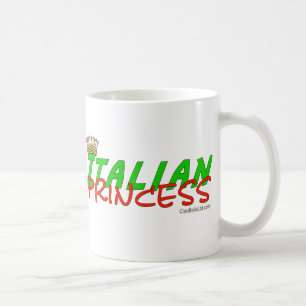 Caneca De Café Princesa italiana Com Coroa