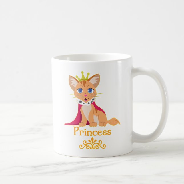 Caneca De Café Princesa Kitten (Direita)