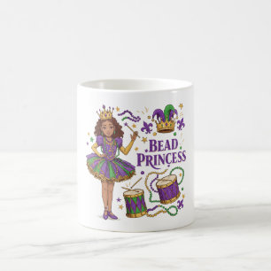 Caneca De Café Princesa Miçangas - Mardi Gras